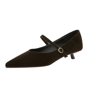 2388 Scarpe da Donna <span class=keywords><strong>Eleganti</strong></span> in Stile Coreano, in Camoscio di Alta Qualità, con Punta Affusolata, Tomaia Bassa e Tacco Basso, Ideali per l'Ufficio - Product Image 2