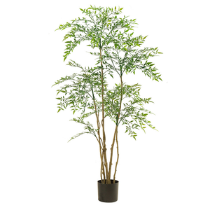 <b>Artificial</b> Nandina Domestica <b>Tree</b> Large Floor Potted Sacred Bamboo Nordic Faux Greenery for Indoor Home Office Decor Garden180cm - Product Image 1