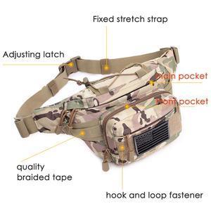 Sac banane tactique, sac de taille, sac de hanche, sac EDC avec sangle réglable pour le camping, la randonnée, la chasse - Product Image 6