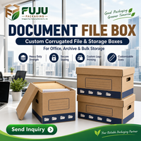 Boîtes en carton ondulé écologiques faites à la main FUJU - Forme et doublure personnalisées Impression de logo personnalisée Utilisation multi-industrielle