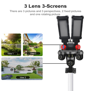Shenzhen Factory Direct Supply New Design All in One Solar Street <strong>Light</strong> <strong>Camera</strong> 4G PTZ <strong>Security</strong> with Motion Alert for Parking Lot - Product Image 1
