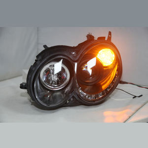 Feu avant LED sans yeux d'ange, pour mercedes-benz CLK200 230 280 <span class=keywords><strong>320</strong></span> 350 <span class=keywords><strong>W209</strong></span>, boîtier noir SN, 2004 — 2009 - Product Image 3