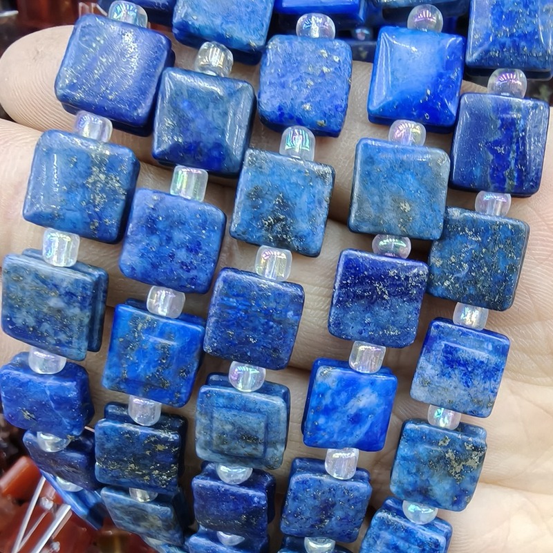 10mm Square Natural Crystal Gemstone Feceted