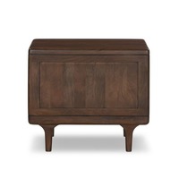 Table de chevet moderne et personnalisable pour appartement, design tendance, couleur noyer foncé