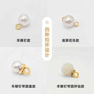 Pendentif en fausse perle, forme ronde, 10mm 12mm 14mm 15mm 16mm 18mm 20mm 22mm, serti clos, unisexe, pour usage quotidien, breloques - Product Image 4