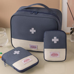 Boîte à médicaments Portable sac médical Portable en tissu Oxford grande capacité sac de rangement de médicaments trousse de premiers soins de voyage à domicile - Product Image 6
