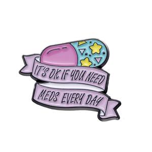 Épingles en émail sur le thème médical <span class=keywords><strong>de</strong></span> dessins animés mignons, capsules, pilules, seringues, épingles à revers en métal, badges, bijoux, cadeaux pour les médecins, les infirmières, les étudiants - Product Image 6