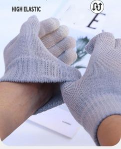 BESTELLA Winter Knitted Acrylic <b>Gloves</b> Warm <b>Screen</b> <b>Touch</b> Solid Color Daily Sports for Men Women Wholesale - Product Image 6