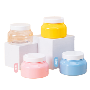 Wholesale Stock 250ml PET <b>Plastic</b> Wide-Mouth Empty Bottle Cosmetic <b>Plastic</b> <b>Jar</b> 250g Face Creams Container - Product Image 3