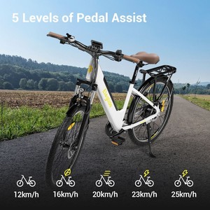 Bicicleta Eléctrica Urbana <span class=keywords><strong>Eleglide</strong></span> T1 STEP-THRU de Aleación de Aluminio, 250W, 36V, Tracción en Dos Ruedas, en Stock en la UE - Product Image 6