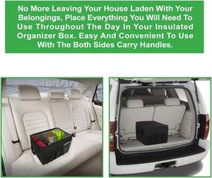 Caja Refrigeradora Extra Grande para Maletero, Solución Aislada y Calefactada para Bebidas y Comida en Vacaciones y Entregas - Product Image 5