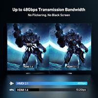 BENFEI USB-C zu HDMI 2.1 Adapter (8K@60Hz, 4K@240Hz, Aluminiumgehäuse, Nylon-Ummantelung) Kompatibel mit iPhone 15/16 Pro/Max