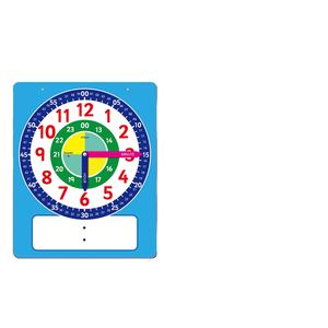 Modello di orologio magnetico, puzzle educativo per bambini con adesivo magnetico, design a forma, strumento didattico scrivibile e riutilizzabile - Product Image 4