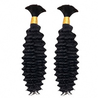 Cheveux Humains Brésiliens Remy Non Traités Grade 8A Couleur Naturelle Sans Chute 100g Micro Tressage Double Trame en Vrac Sans Nœuds