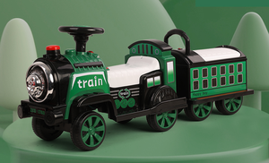 รถไฟฟ้าเด็กแบบชาร์จไฟได้ รถบังคับวิทยุสี่ล้อ ของเล่นเด็ก <span class=keywords><strong>รถยนต์</strong></span>ไฟฟ้าเด็กแบบสองที่นั่ง - Product Image 2