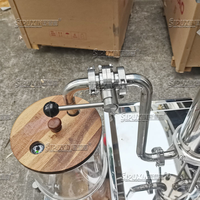 Équipement cosmétique de filtration de parfum de haute précision et haute efficacité mobile avec mélangeur sous vide, matériau SUS304, haute sécurité