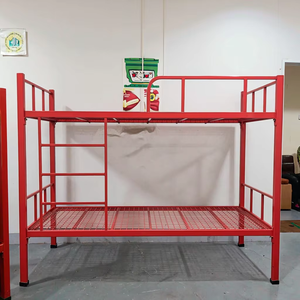 Cama Litera Metálica Negra King Size, Moderna, Fácil <span class=keywords><strong>de</strong></span> Montar, Plegable, Portátil, para Dormitorio, Hogar u Hostal, para Niños - Product Image 1