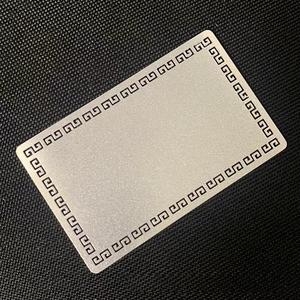 Biglietto da visita in metallo fai da te che fa il trasferimento di calore carta vuota bianca, argento, oro tessera di appartenenza in lega di alluminio - Product Image 1
