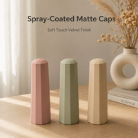 Cubierta de Plástico Octogonal Cónica Multifacética Personalizada para Empaque de Uñas, con Opciones de Color y Tratamiento de Superficie Personalizables