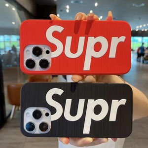 Số lượng lớn thời trang thương hiệu SUPR Silicone 3D trường hợp điện thoại cho Iphone 17 16 15 14 Pro Max 13 12 11 XS XR 7 8 Chống Sốc di động Cover quay lại - Product Image 1