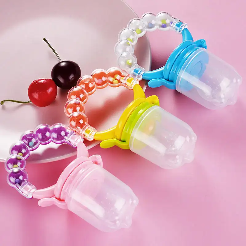 Hot Sale Silicone high quality Fruit Teat Teething Pacifier Baby Fresh Food Fruit Feeder For Infant