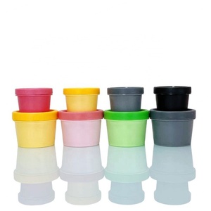 Cosmetic FacialMask <b>Jar</b> 50g 100g 200g Black White Pink Yellow Green <b>Plastic</b> PP Cosmetic Cream <b>Jar</b> for Body Butter - Product Image 5