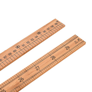 Regla de bambú de 1 metro con escala de doble cara para sastrería, costura y herramienta de enseñanza - Product Image 2