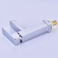 Prix économique bon marché robinet de bassin d'eau froide simple vente en gros en alliage de zinc mitigeur lavage main robinet de salle de bain