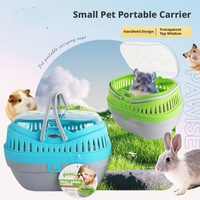 Cage de transport portable et respirante pour petits animaux de compagnie, idéale pour hamsters, lapins, chinchillas, hérissons et furets