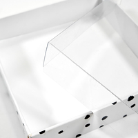 Fabricant chinois de boîtes en carton, impression personnalisée de boîtes en carton blanc avec couvercle transparent