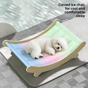 Promo Musim Panas Kasur Pendingin Hewan Peliharaan dari Gel Polimer PVC Tahan Air Bentuk Persegi untuk Kucing dan Anjing Terbuat dari Kayu - Product Image 3