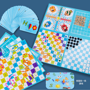 Chất Lượng Cao Năm Trong Một Bàn Cờ Trò Chơi <span class=keywords><strong>Backgammon</strong></span> <span class=keywords><strong>Checkers</strong></span> Trò Chơi Thiết Lập Cha Mẹ Và Con Gỗ Hội Đồng Quản Trị Đồ Chơi - Product Image 5