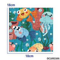 Hadiah Populer untuk Anak-anak, Puzzle Jigsaw Lucu 36pcs, Puzzle Edukasi Kecil Bergambar Hewan Laut, Permainan untuk Anak-anak, Mainan Edukasi Dini