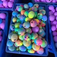 Nouveau jouet anti-stress en plastique coloré, boule souple et élastique pour les jeunes