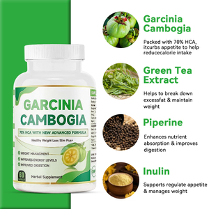 OEM Vegan Garcinia Cambogia Kilo Verme Kapsülleri Yağ Yakıcı Kilo Verme Hapları Zayıflama Garcinia Cambogia Kapsülleri Yetişkinler İçin - Product Image 1