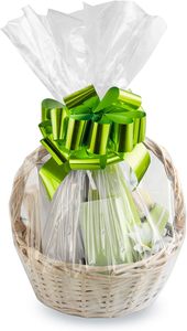 Sacs en cellophane transparents de 25 x 30 pouces, parfaits pour les paniers-cadeaux, les cadeaux, les mariages, sacs en plastique ronds en cellophane - Product Image 2
