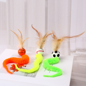 Balle en bois pour chat, jouet stimulant, un jouet amusant et divertissant pour que les chats puissent courser et interagir, dépensant ainsi leur énergie. Animal de compagnie - Product Image 1