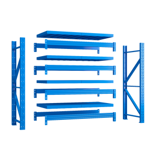 Open Type Durable Foldable Light Duty Powder Coated Steel Storage Rack Multi Level Shelving <b>System</b> for Warehouse and Factory - Product Image 3