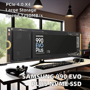 Untuk Samsung 990 EVO Plus M.2 2280 NVMe SSD Internal 1TB/2TB/4TB Hard Drive PCIe Gen4x4 Gen5x2 baru Upto 7250 MB/s kecepatan - Product Image 2