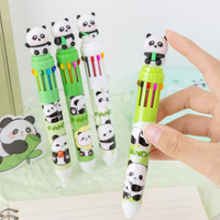 Grensoverschrijdende Creatieve Schattige Panda Tienkleurige Balpen Student Briefpapier Prijzen Geschenken Einde Van De Termijn Oh Kerst