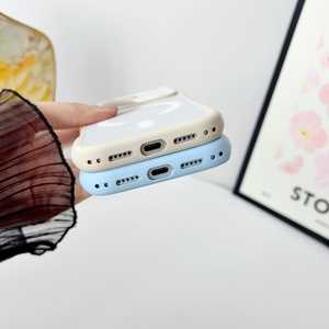 เคสโทรศัพท์แม่เหล็กแบบกันกระแทก ดีไซน์แฟชั่นสีสันตัดกัน สำหรับ iPhone 18 12 13 14 15 16 17 Pro Max พร้อมฟิล์มเลนส์ HD - Product Image 3