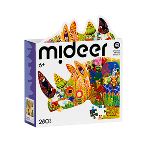 Rompecabezas Artístico con Formas Específicas Mideer MD2391 - Rinoceronte <span class=keywords><strong>de</strong></span> Ensueño, Juguetes Educativos <span class=keywords><strong>de</strong></span> Arte Irregular, Rompecabezas <span class=keywords><strong>para</strong></span> Niños - Product Image 1