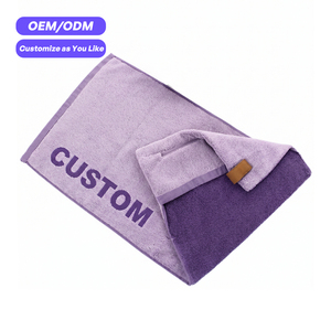 Serviette de sport Ujoy en pur coton, très absorbante, séchage rapide, tissée avec poche de transport - Product Image 1