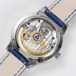Elegant Automatic Mechanical Wristwatch with Sun Moon Phase Dial Leather Strap Stainless Steel Case for Women - Product Image 6