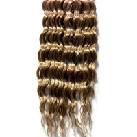 Extensions de cheveux synthétiques bouclés lâches style bohème ombré pour femmes, en fibre haute température, tresses GOGO bouclées