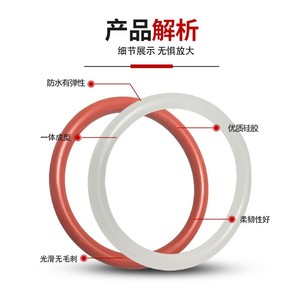 Junta Tórica de Silicona VMQ, Diámetro del Alambre de 1.5 mm, Diámetro Exterior de 5-60 mm, Resistente al Agua y a Altas Temperaturas, Pieza Estándar - Product Image 1
