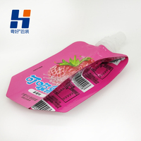 Pochettes souples recyclables de qualité alimentaire avec bec verseur, personnalisables, pour l'emballage de liquides, vente en gros pour le stockage de boissons, de gelées et de purées de fruits