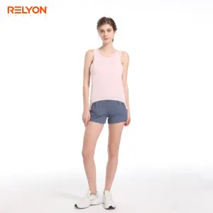 Women Yoga Tank Top High Impact Authentic Sportswear Vest Quick Dry Lady Training Wear Tank and Shorts