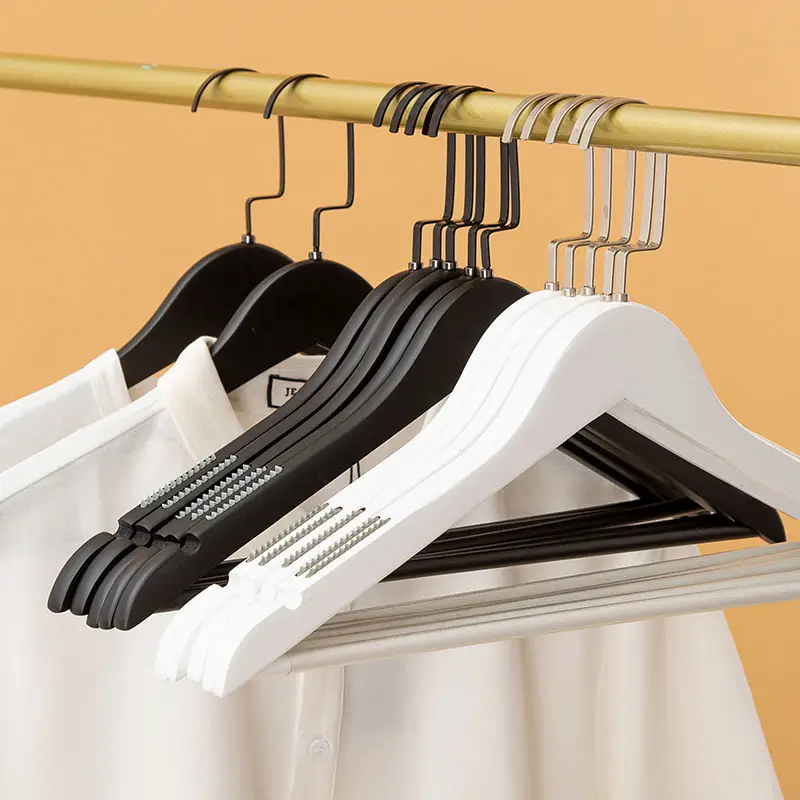 Jinsheng Hanger Fabriek Hot Modellen Gebruikte Kleding Natuurlijke Houten Kleerhangers Op Maat Waskleding Hout Hangers