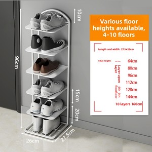 <span class=keywords><strong>Scarpiera</strong></span> Semplice da Ingresso, Gadget Salvaspazio Economico, Mobiletto Portascarpe a 5 Livelli Antipolvere per Interni, Ideale per Dormitori - Product Image 4